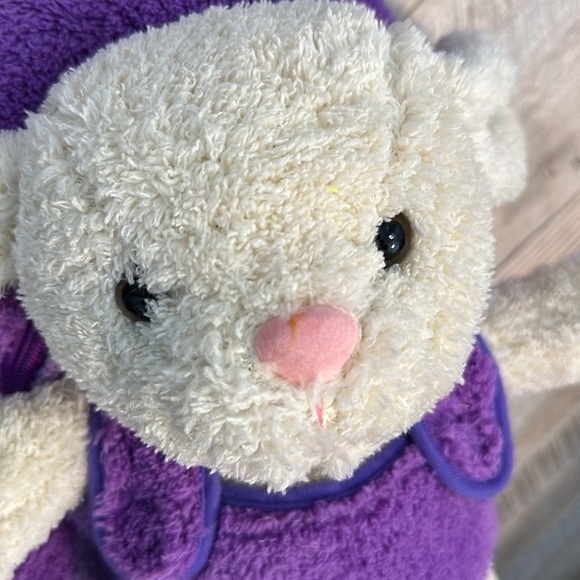 Pal Arounds Rabbit Bunny Soft Plush Roller Backpack School Luggage Toy NWT - Picture 2 of 7